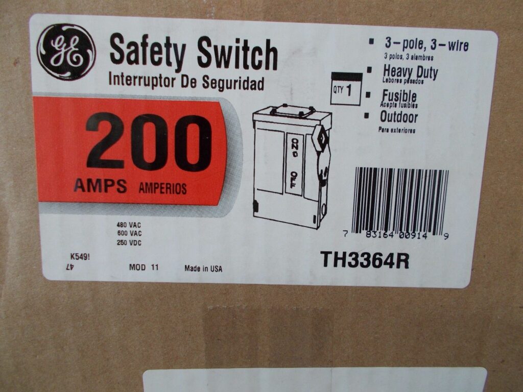 General Electric Heavy Duty Safety Switch TH3224R main image 1